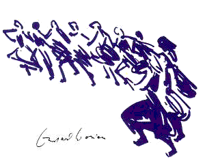 Drawing by Bernhard Wosien